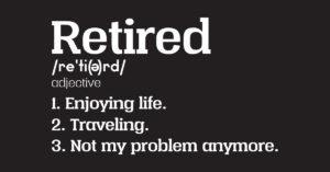 “Retired” definition